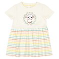 thumbnail image 3 of Inktastic Baby Girl Spring Lamb Wreath Girls Baby Dress, 3 of 5
