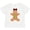 AA-White, variant on Inktastic Cute Gingerbread Girl with Red Plaid Bow Boys or Girls Toddler T-Shirt