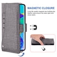 thumbnail image 3 of Huawei P30 Pro Wallet Case Huawei P30 Pro Cover Premium PU Leather Folio Flip Notebook Cover Vogue Business with Credit Slots Wallet Case for Huawei P30 Pro - Gray, 3 of 5