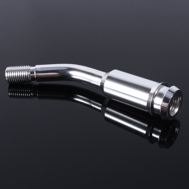 Akozon Palanca de extensión de palanca de cambios 5 pulgadas Palanca de palanca de cambios Extensor de perilla de extensión de curvatura para T4 Plata ANGGREK Otros