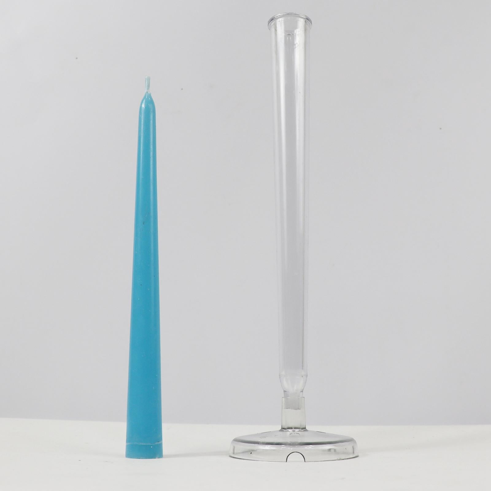 FVDPWYE Clear Plastic Candle Mold Handmade DIY Craft Taper Candles Mould for Soap Making 3x36.2cm