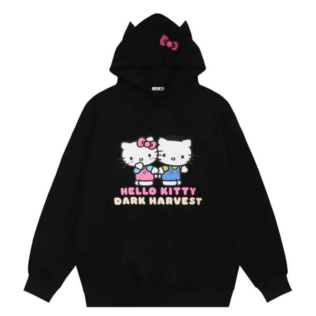 Sanrio Hello Kitty 100% Cotton Oversize Street Couple Hooded