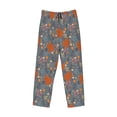 thumbnail image 4 of Xecao Floral Squirrel Men's Straight Lounge Pajama Pants: The Ultimate in Comfortable Sleepwear, 4 of 9