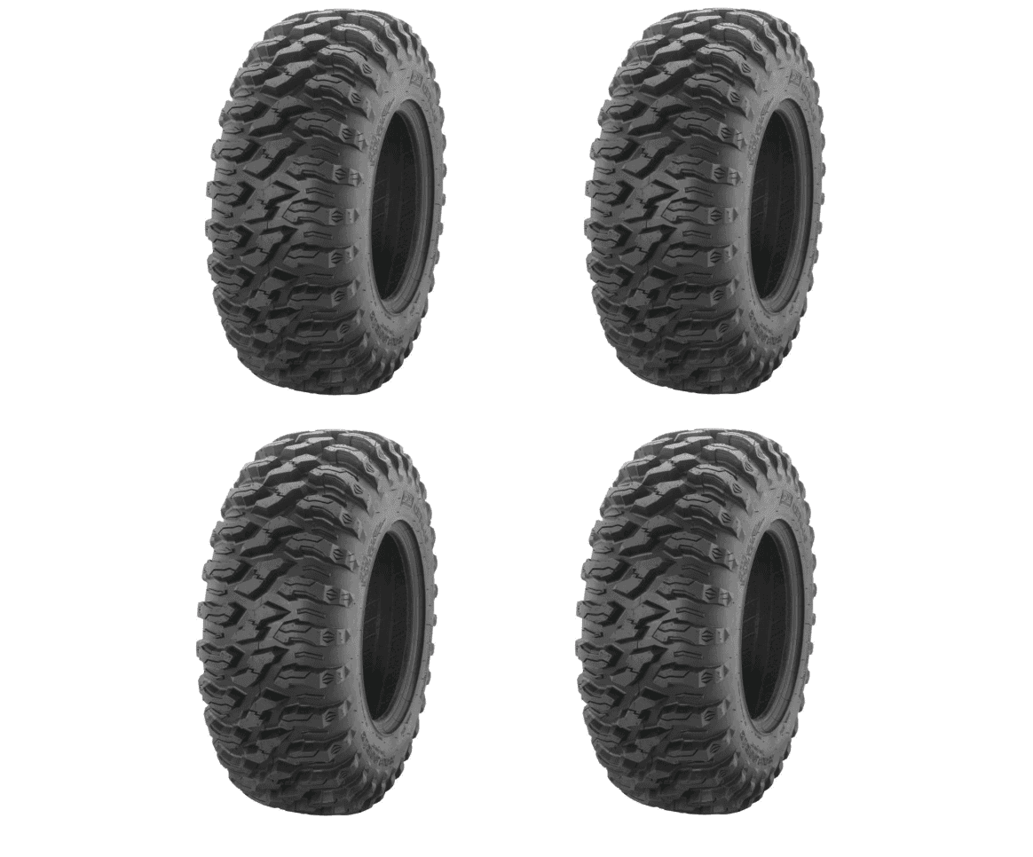 Full set of QuadBoss QBT446 8ply Radial 28x10x15 ATV/UTV Tires