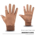 thumbnail image 1 of Guantes de pantalla táctil para hombres y mujeres, otoño e invierno, cálidos, para ciclismo al aire libre, guantes gruesos con medio dedo y terciopelo, 1 of 4