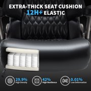 Big and Tall Office Chair 700lbs, High Back Executive Desk Chair with Adjustable 3D Arms&Lumbar Support for Back Pain, Heavy Duty Computer Chair with Strong Mental Base&Dual Rubber Wheels
