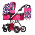 thumbnail image 1 of Cochecito Fash N Kolor plegable para muñeca con flor, 1 of 8