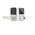 thumbnail image 1 of Bluetooth Smart Glass Door Lock Fingerprint RFID Card Biometric Electronic Lock ,Keyless Entry Design, 1 of 5