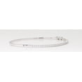 thumbnail image 3 of 14k White Gold Round Diamond Multi-Stone Prong Set Bangle With Hinge Clasp (0.75 Ct D-F Color VS-SI Clarity), 3 of 3