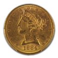 thumbnail image 2 of 1884-S $5 Liberty Gold Half Eagle MS-62 PCGS, 2 of 3