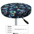 thumbnail image 4 of Vsdgher Blue Butterfly Print Stool Covers Round,Stretch Round Stool Covers Washable Stool Cushion Slipcover Elastic Chair Covers for 12-14 Inch Chair, 4 of 7