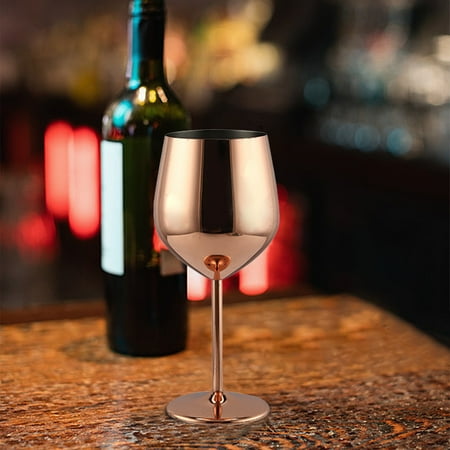 

Hglyxoae 304 Stainless Steel Red Wine Glass Single Layer Goblet Restaurant stainless Steel Wine Glass.530ml Homecoming Dresses