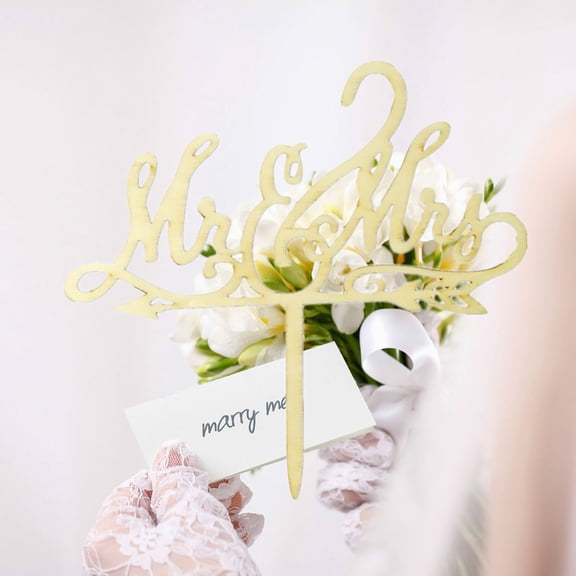 FELTECHELECTR Assorted Color Wedding Cake Topper Unique Design for Birthday and Party Decor