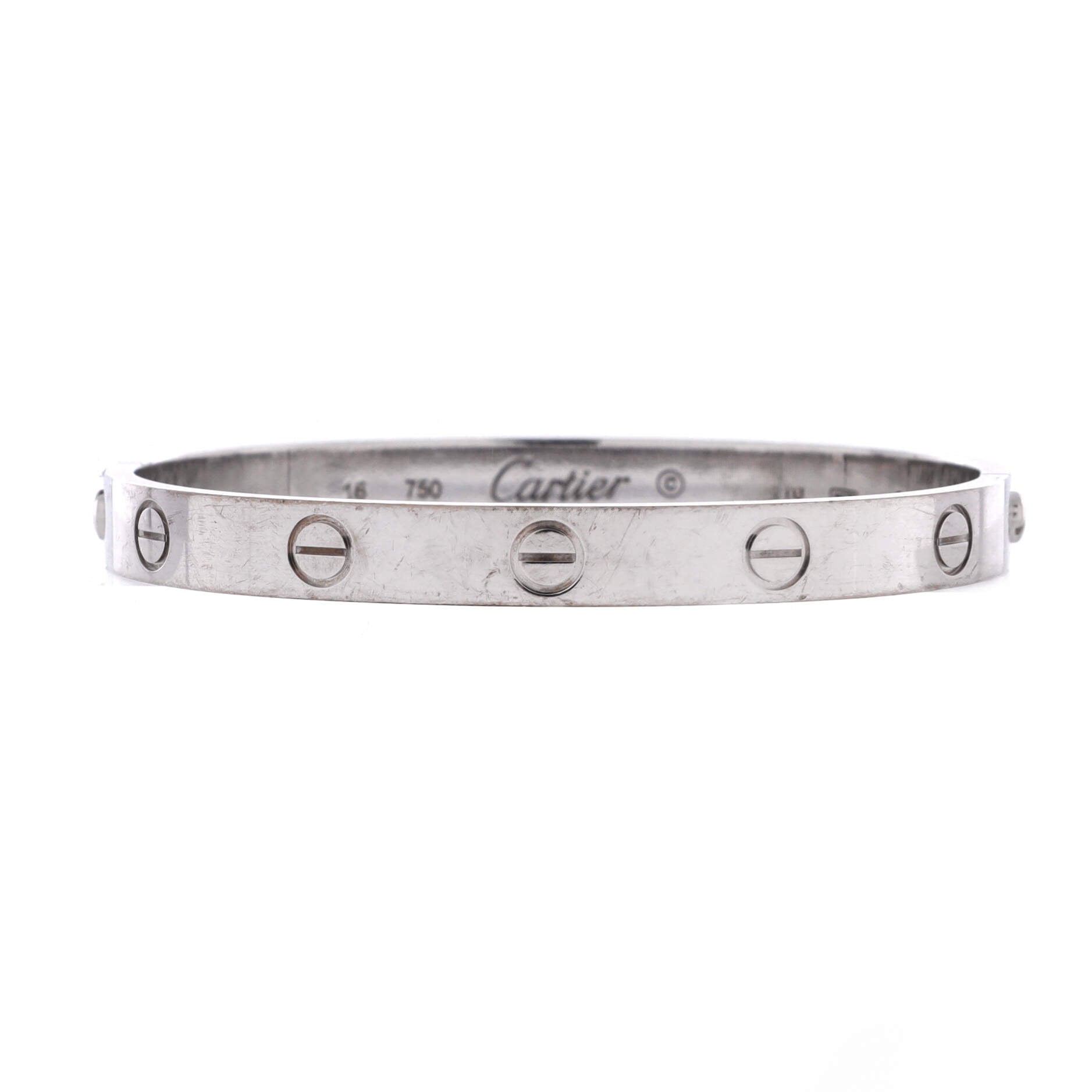Pre-Owned Cartier Love Bracelet 18K White Gold By Rebag