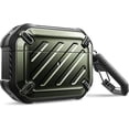 thumbnail image 1 of SupCase Unicorn Beetle Pro Series Case Designed for Airpods Pro, FullIBAOLEA Body Rugged Protective Case with Carabiner for IBAOLEA Airpods Pro (DarkGreen) DarkGreen, 1 of 6