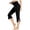 Black, variant on Capri Pants for Women High Waisted Stretch Side Split Athletic Cropped Pant Lightweight Comfy Yoga Workout Capris
