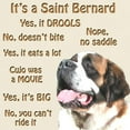 thumbnail image 3 of CafePress - Saint Bernard FAQ Light T Shirt - Light T-Shirt - CP, 3 of 4