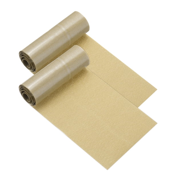 Uxcell 2 Pcs Parches de Tela de Sarga Parches para Planchar Parche de Reparación de Ropa 20.07'' x 3.15'' Caqui