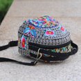 thumbnail image 2 of Women's Floral Embroidered Backpack Summer Travel Shoulder Rucksack Gift Floral Backpack Rucksack Bohemian red 16x9x19cm, 2 of 5