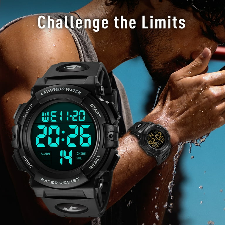 Mens watch with alarm and light hotsell
