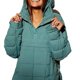 thumbnail image 3 of Sudadera con capucha de color sólido de otoño e invierno, sudadera con capucha de algodón con filete plegable, bolsillo, abrigo de manga larga para mujer, 3 of 6