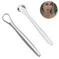 thumbnail image 2 of Paquete de 2 raspadores de lengua, útil limpiador de lengua quirúrgico de acero inoxidable para adultos y niños, raspadores de lengua profesionales para reducir el mal aliento, ayuda, 2 of 5