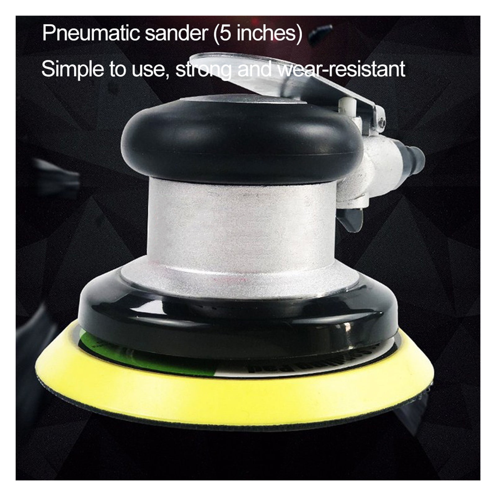 Pneumatic Sanding Machine 125MM 5" Eccentric 5MM Random Orbital Air Sander Tools 11000RPM Floor Sanding Waxing Polisher Machine ,Equipment Stability