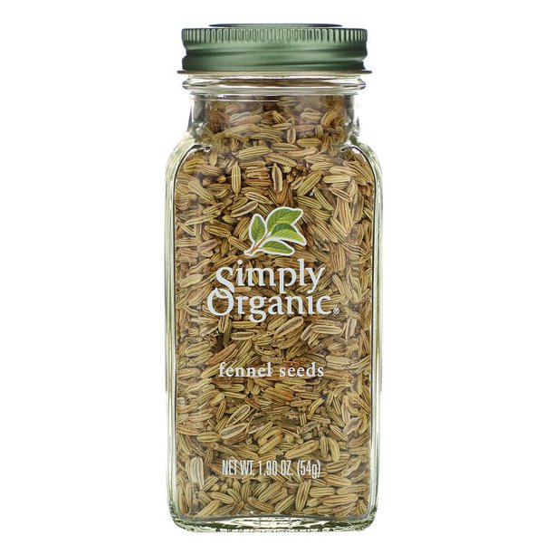 Simply Organic Fennel Seeds 1.90 oz Pack of 3