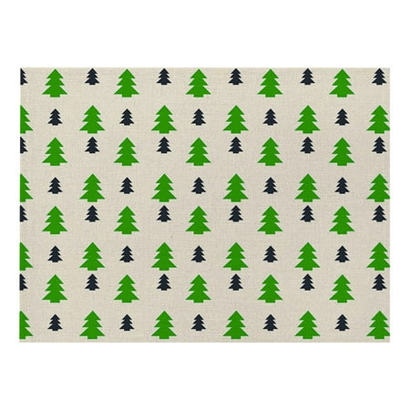 

Ongmies Desk Mat Christmas Table Placemats Christmas Rustic Vintage Washable Table Mats Christmas Decorations Al one Size