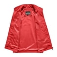 thumbnail image 7 of CCRFTGI Vest for Men Golf Lightweight Outdoor Sleeveless Windproof Running Softshell Zip Up Jacket With Multi-Pockets Hiking Sports Travel Waterproof Windbreaker Vest Red M, 7 of 7
