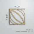 thumbnail image 3 of Ekena Millwork 11 3/8"W x 11 3/8"H x 3/8"T Small Otis Decorative Fretwork Wood Wall Panels, Alder, 3 of 17