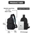 thumbnail image 2 of Crossbody backpack for men and women, lightweight single shoulder backpack, sling bag, 2 of 5
