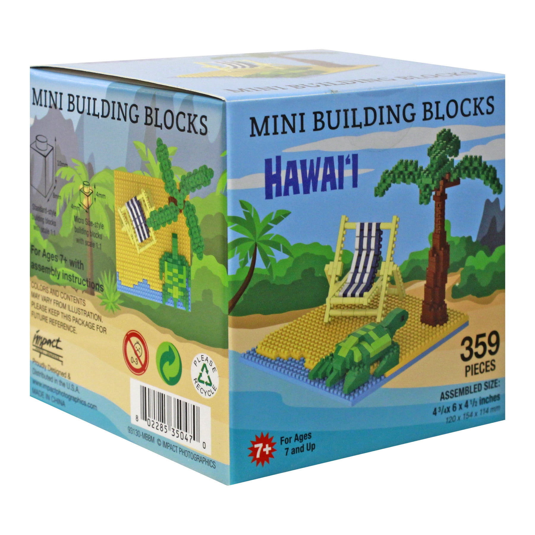 Hawaiian Collectible Hi Mini Building Blocks Beach Scene