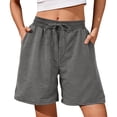 thumbnail image 2 of Stichou Women's Hiking Shorts Lightweight Athletic Running Golf 2026 Summer Casual Shorts with Pockets Dark Gray 2XL, 2 of 7
