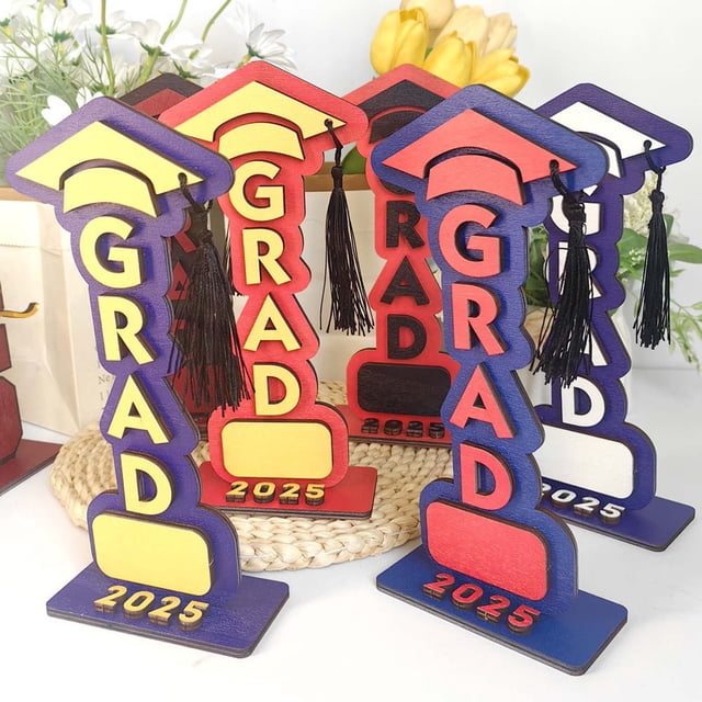 Sentmoon Graduation Decorations Graduation Gift 2026 Graduation Season Wooden Tabletop Holiday Decorative Ornament Graduation Season Gift