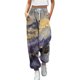 thumbnail image 1 of Pantalones de chándal Gibobby mujer Pantalones de mezclilla con estampado de moda Cintura alta deportivos Morado XXL, 1 of 4