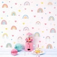thumbnail image 5 of Etiqueta de la pared del arco iris Decoración de la pared Etiqueta Círculo Luna Estrellas Etiqueta de la pared Estrellas Peel and Stick Niñas Habitación Pared Calcomanía Decoración del techo, 5 of 5