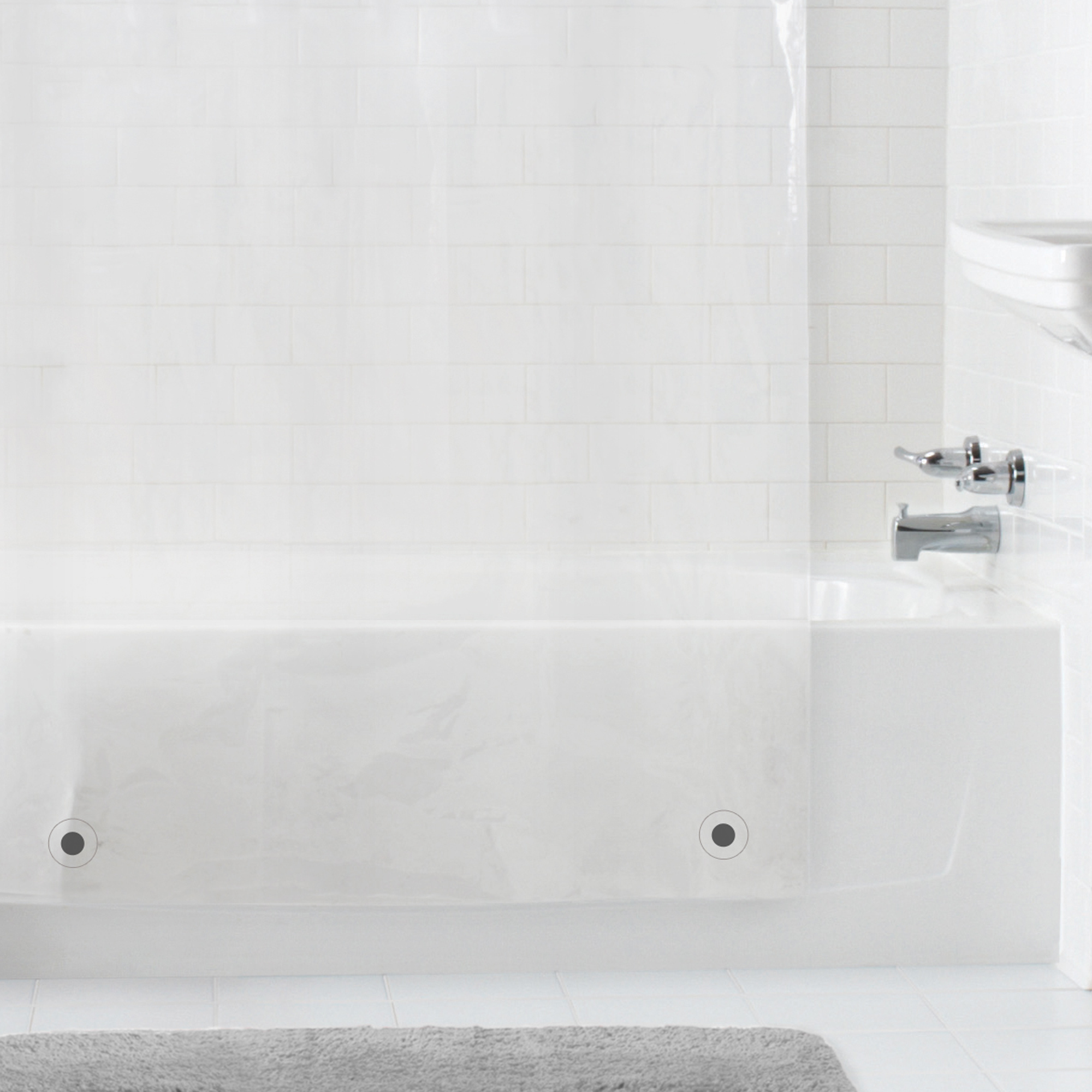 Better Homes & Gardens Super Heavyweight 10-Gauge Vinyl Shower Curtain or Liner, Clear