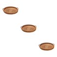 thumbnail image 1 of Wosthever Hand Woven Round Rattan Serving Tray Basket Serving for Food Drinks Bread Type1, 1 of 1