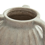 Better Homes & Gardens Three Handled Ceramic Vase, Ivory, 10 in