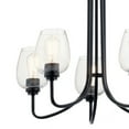 thumbnail image 5 of 5 Light Medium Chandelier 22.75 Inches Tall By 24.25 Inches Wide-Black Finish-Clear Seeded Glass Color   -Traditional Installation Kichler Lighting, 5 of 6
