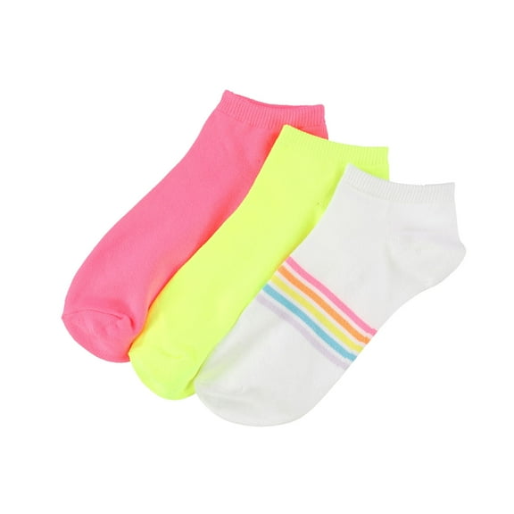 American Eagle Womens 3-Pack Neon Midweight Socks, Multicoloured, One Size
