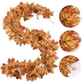thumbnail image 4 of Fall Leaf Garland Fall Decorations For Home Fall Decor Autumn Decorations Autumn Garland Fall Outdoor Decorations Fake Fall Leaves Fall Garland Leaves Decor Fall Leaves, 4 of 9
