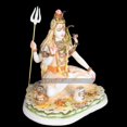 thumbnail image 4 of Shiva Statue, Large 13 inches Shiv Murti, Multicolor Mahadev Shankar Sculpture, Marble Shiv Bholenath Figurine, Hindu Religious God Deity, Big Neelkanth Idol, Perfect Home Temple Housewarming Gifts, 4 of 6
