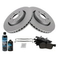 thumbnail image 2 of TRQ Front Ceramic Brake Pad & Coated Rotor Kit w/Fluids for Durango Cherokee BKA24178 Fits select: 2017-2018,2020-2021 JEEP GRAND CHEROKEE LIMITED, 2 of 6