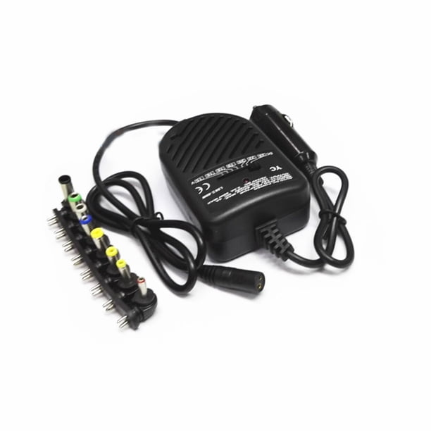 Adaptadores universales para cargador automático de coche DC 80W, juego de 8 enchufes desmontables ajustables, adaptador de fuente de alimentación para portátil Kearding PJ8014-00