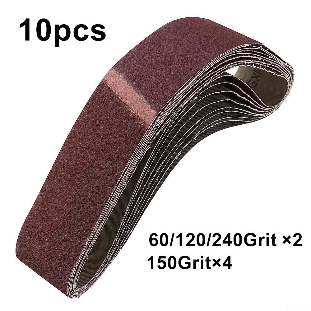 2 X 60 Inch 220 Grit Aluminum Oxide Multipurpose Sanding Belts 6 Pack 