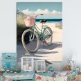 thumbnail image 2 of Designart Bicycle At The Beach II Canvas Wall Art, 2 of 5