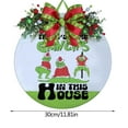 Christmas Decorations Outdoor Grinch Christmas Wood Hanging Green House