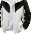 thumbnail image 5 of RYDCOT Men's Winter Color Block Coats Waterproof Ski Jacket Warm Windproof Winter Windbreaker Jackets for Men with Hood White, 5 of 5